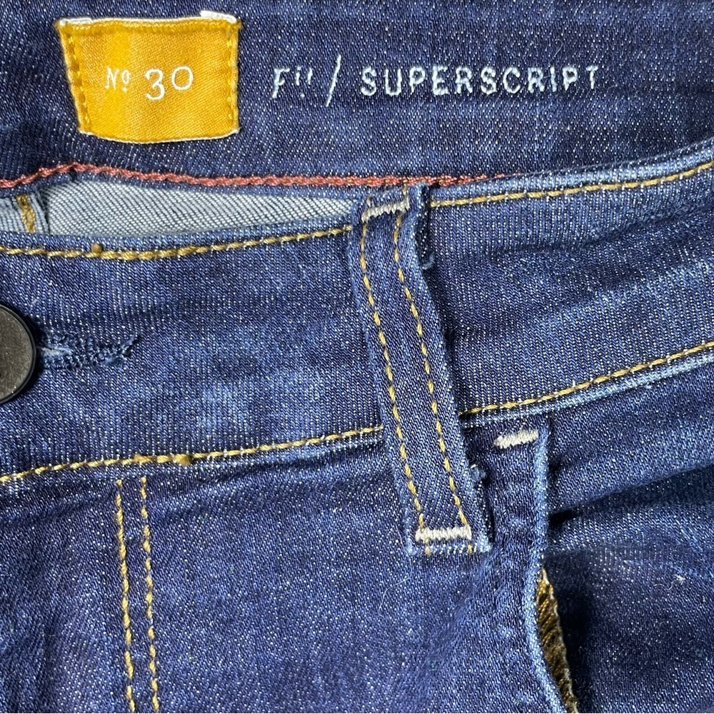 Anthropologie Jeans Women’s Sz 30 Blue Pilcro Straight Leg SuperScript Mid Rise - Picture 7 of 9